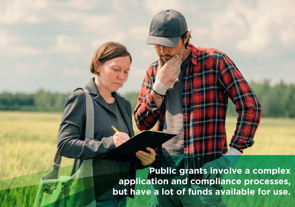 public agricultural grants involve a complex application