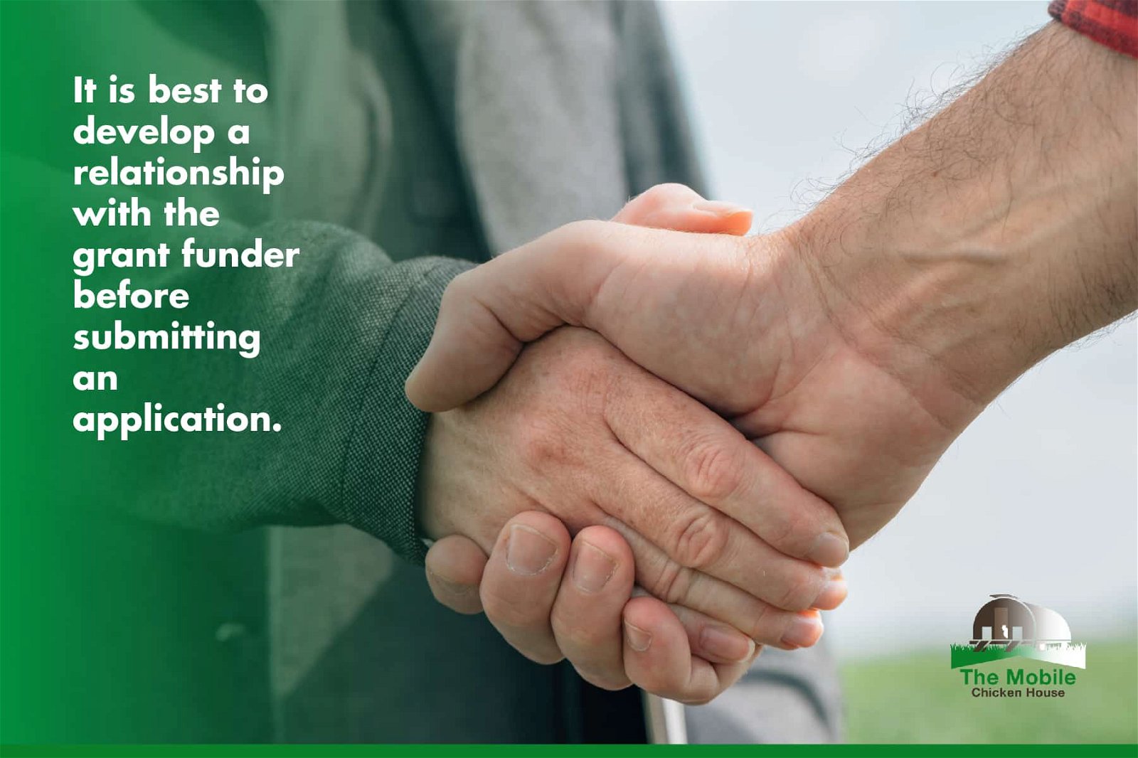 develop a relationship with the grant funder before submitting an application