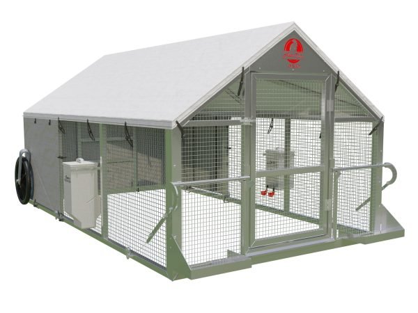 Chicken Coop for 10-15 Chickens from the front corner